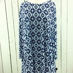 Label Be geo print soft jersey tunic, Size 22